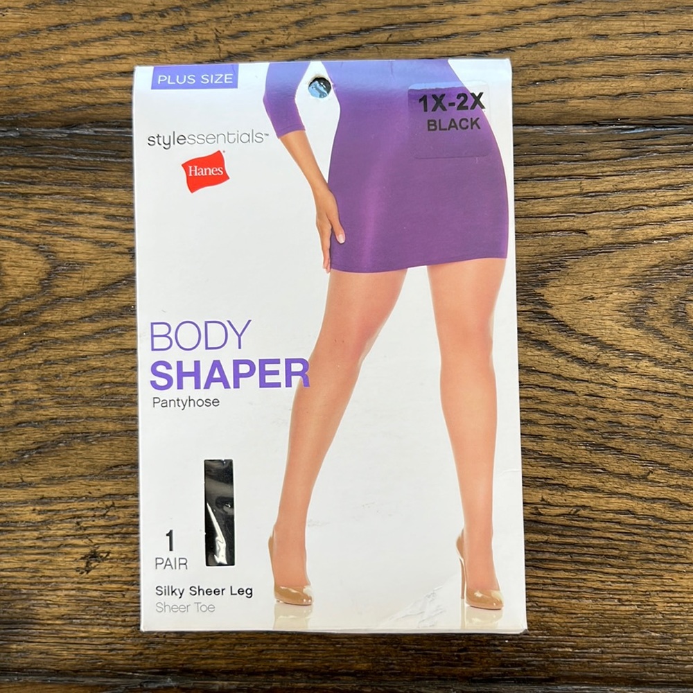 Silky Sheer Black Pantyhose. Package is unopened, never worn